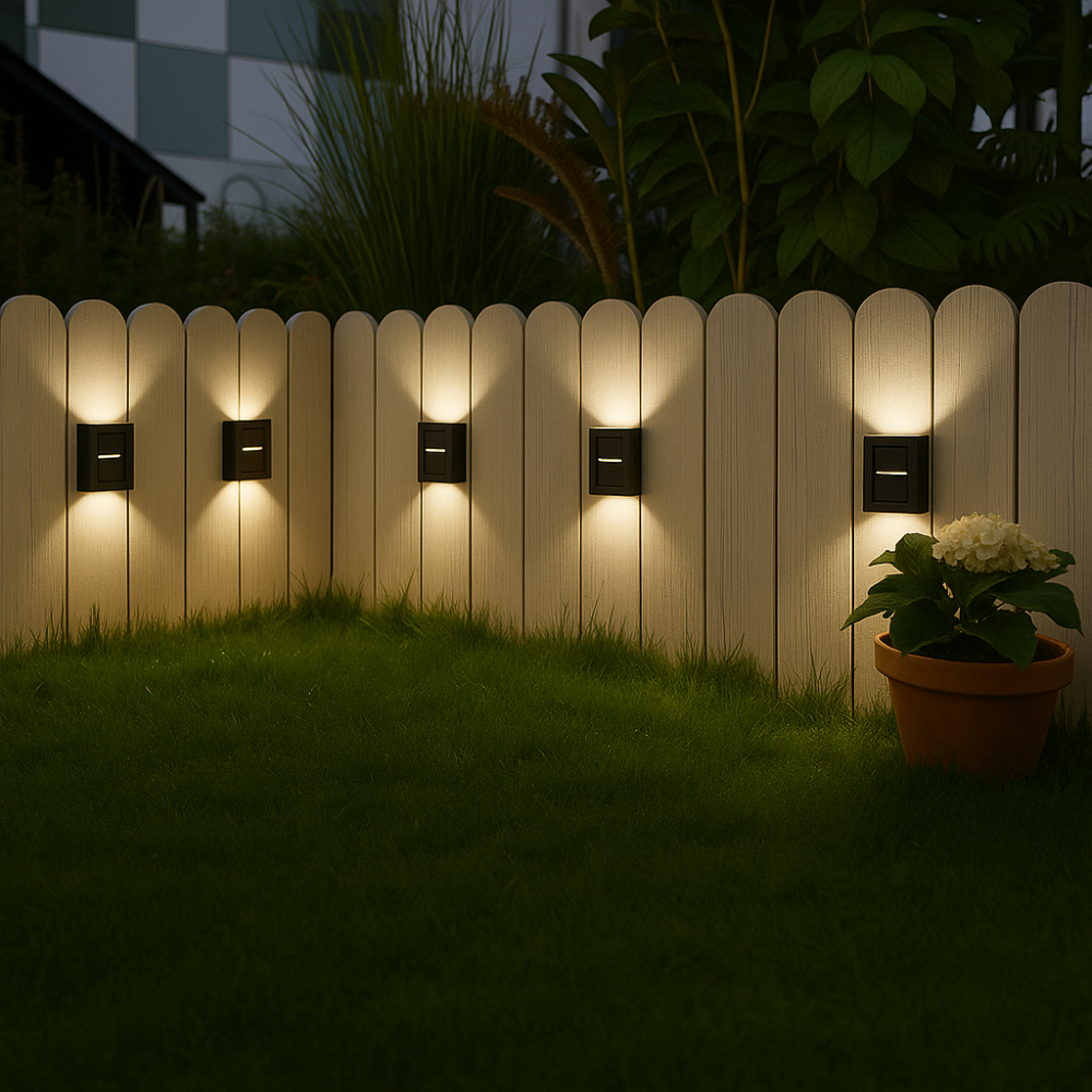 Maliben | Solarglow Luxe Solar Wall Lamps – Wireless, Stylish & Ready For Sultry Evenings