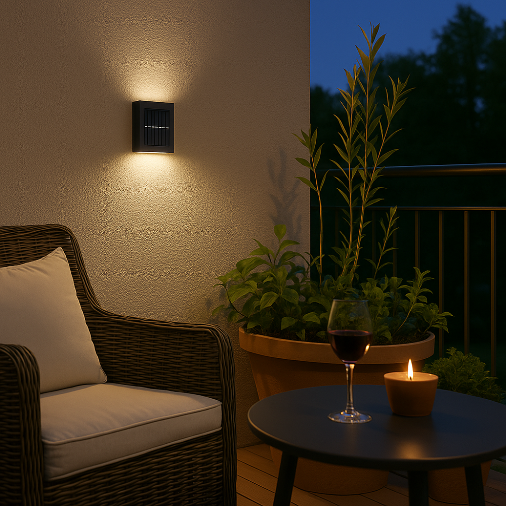 Maliben | Solarglow Luxe Solar Wall Lamps – Wireless, Stylish & Ready For Sultry Evenings