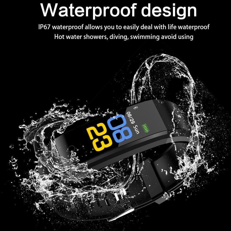 Maliben | Sports Smart Band Heart Rate Fitness Tracker Smart Bracelet Waterproof Smartband Blood Pressure Smart Wristband Smart Watch Men