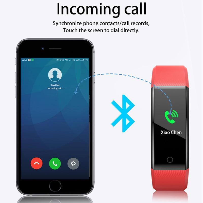 Maliben | Sports Smart Band Heart Rate Fitness Tracker Smart Bracelet Waterproof Smartband Blood Pressure Smart Wristband Smart Watch Men