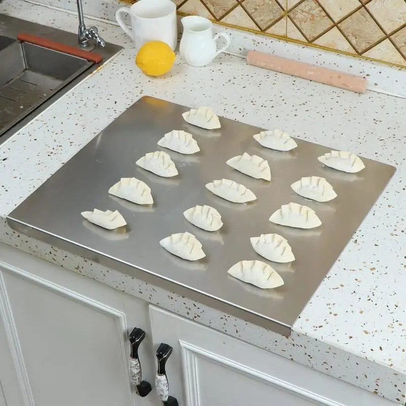 Maliben | SteelEdge – Hygienic stainless steel cutting board with non-slip and sleek edge design
