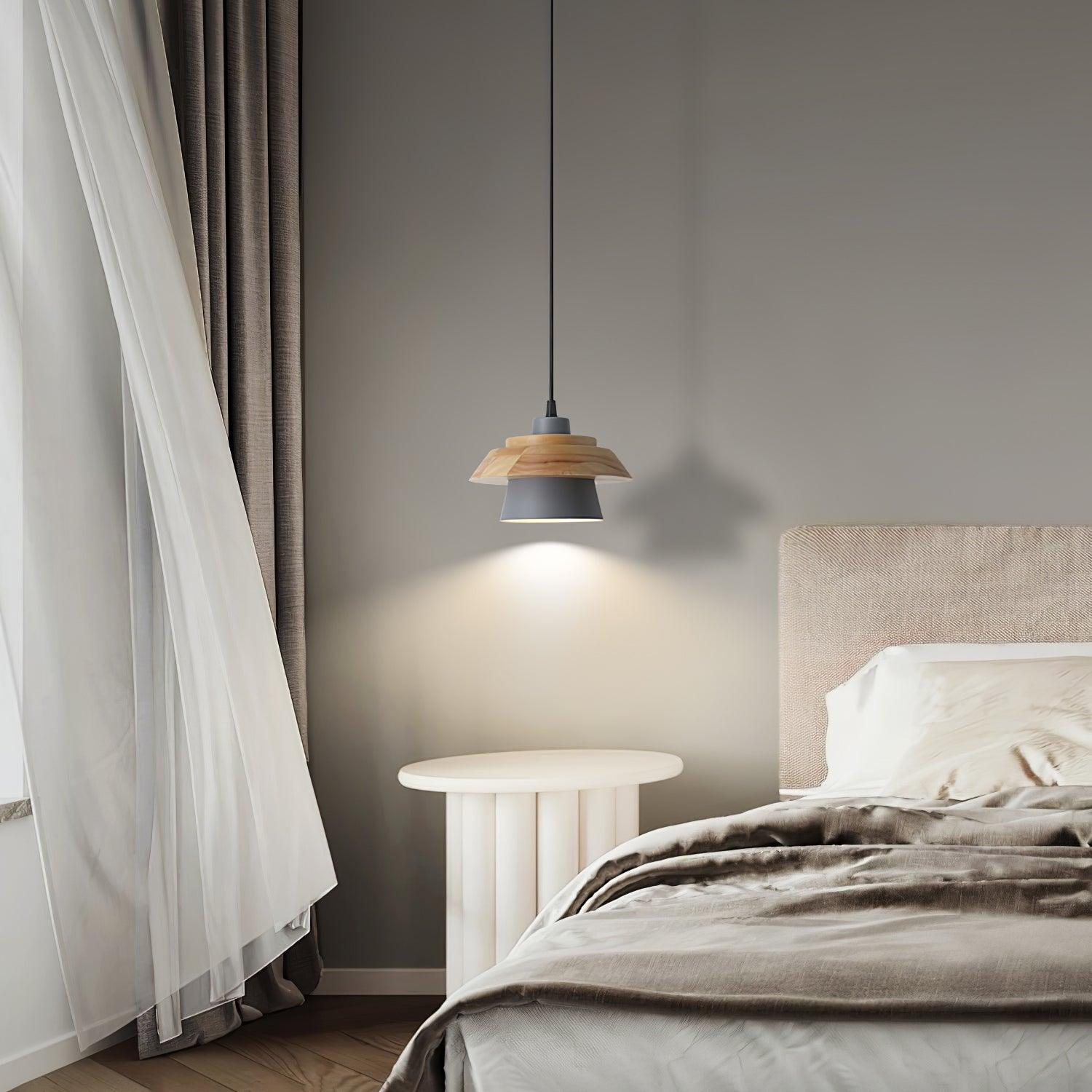 Maliben | Nordicmacaron Luxury Ceiling Lamp - Scandinavian Design With Wooden Finish