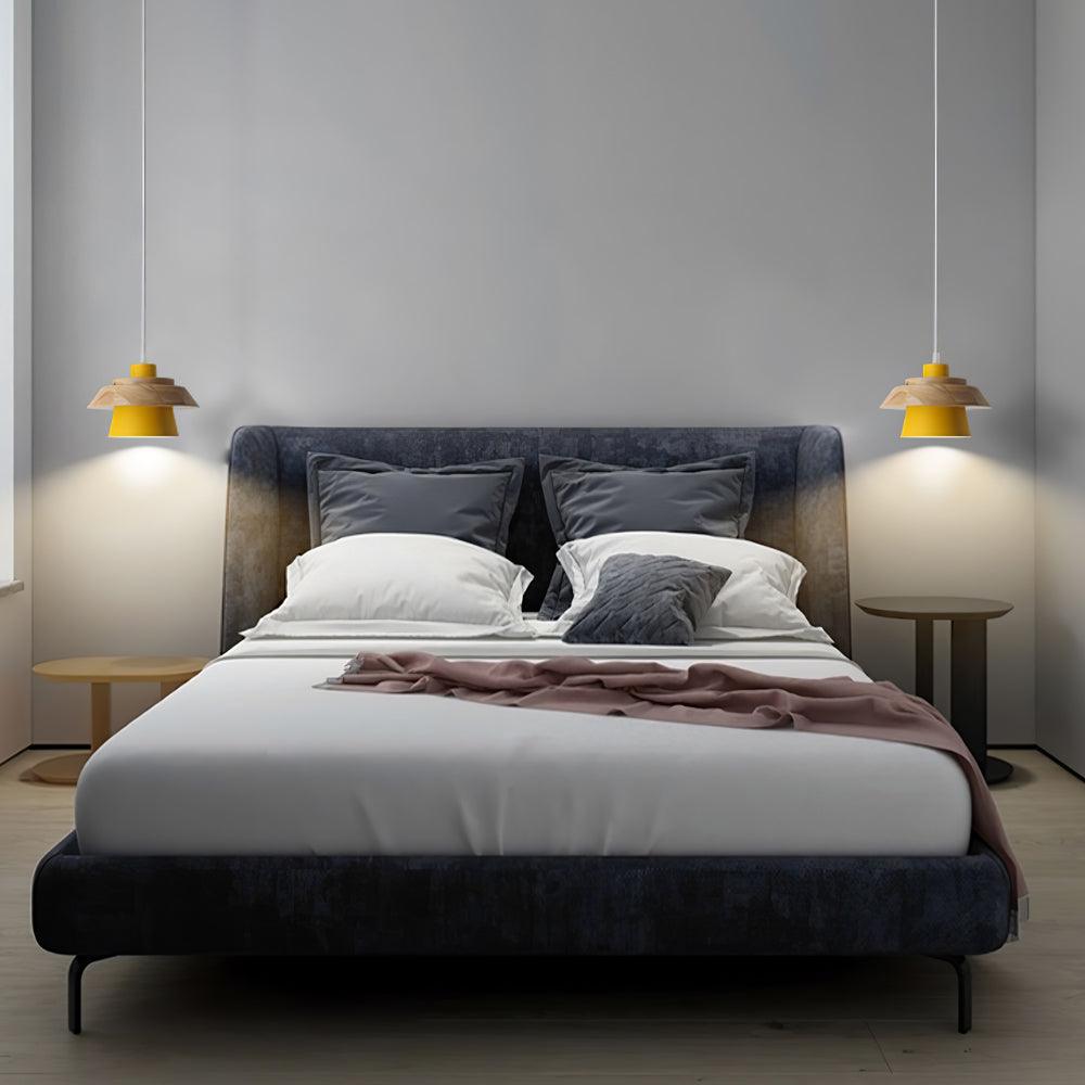 Maliben | Nordicmacaron Luxury Ceiling Lamp - Scandinavian Design With Wooden Finish