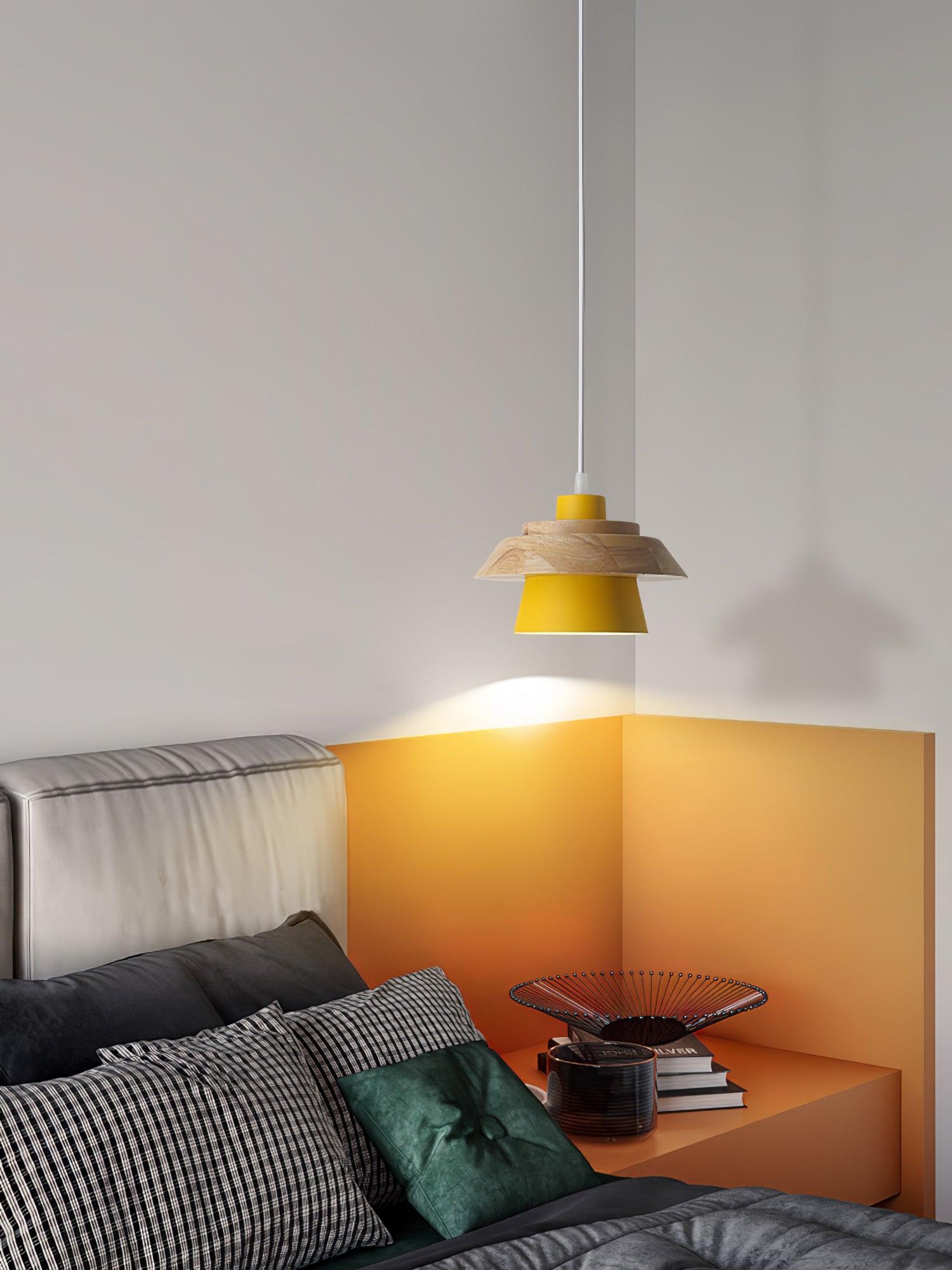 Maliben | Nordicmacaron Luxury Ceiling Lamp - Scandinavian Design With Wooden Finish