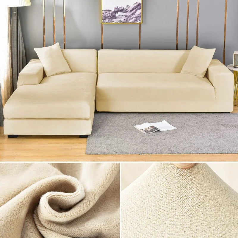 Maliben | Luxury Stretch-Velvet Sofa Cover – Stylish Protection for Any Sofa