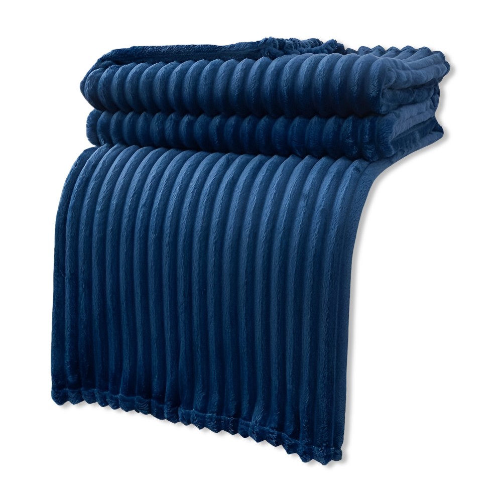Maliben | Cosyloom Plaid | Soft Ribbed Fleece Blanket | Breathable & Fluffy | For All Seasons