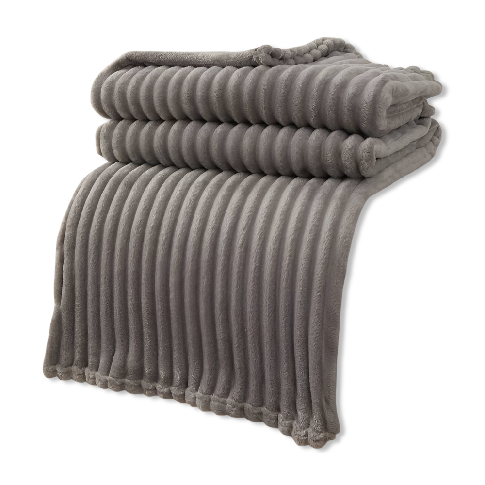 Maliben | Cosyloom Plaid | Soft Ribbed Fleece Blanket | Breathable & Fluffy | For All Seasons