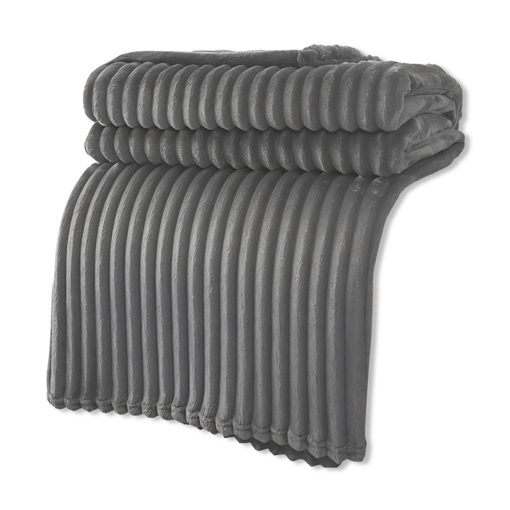 Maliben | Cosyloom Plaid | Soft Ribbed Fleece Blanket | Breathable & Fluffy | For All Seasons