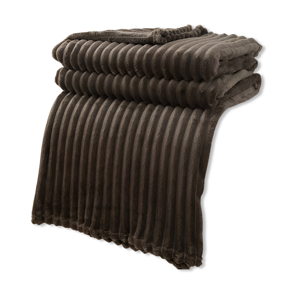 Maliben | Cosyloom Plaid | Soft Ribbed Fleece Blanket | Breathable & Fluffy | For All Seasons