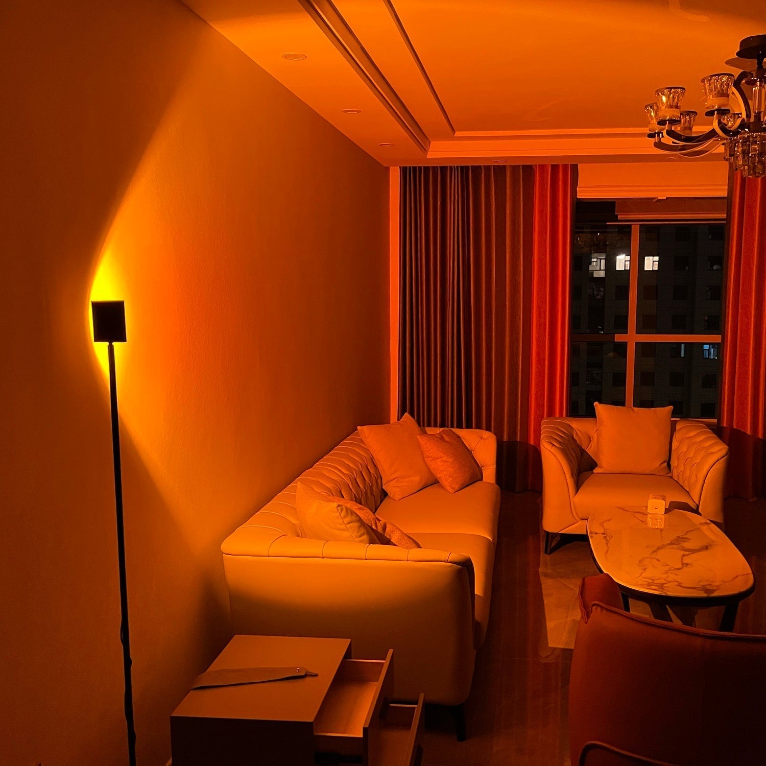 Sunset Floor Lamp — Maliben bedroom