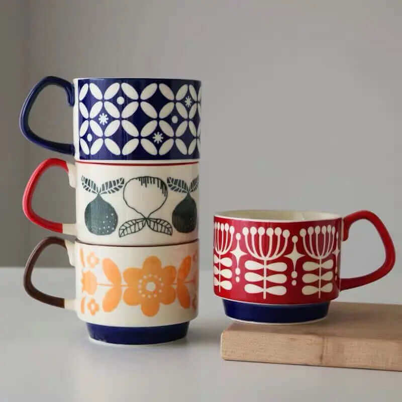 Maliben | Outstanding Retro Coffee Mugs made of Ceramic – available in 8 different patterns