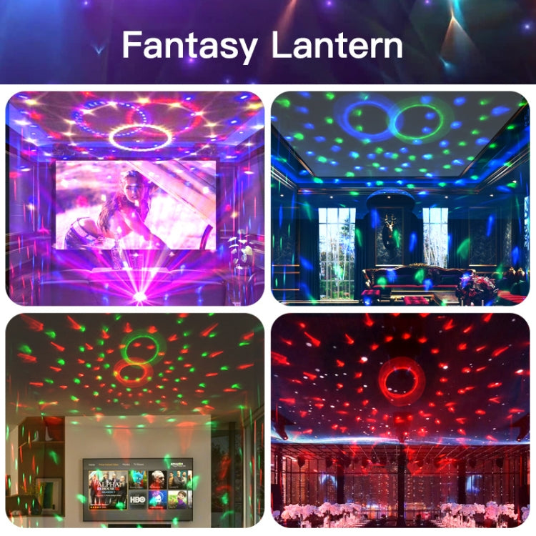 Maliben | Home Led Magic Ball Lights Bounce Ambient Lamps Room Sound Lights Balls, Color: Charging Model Black (Rgb Colored 5w)
