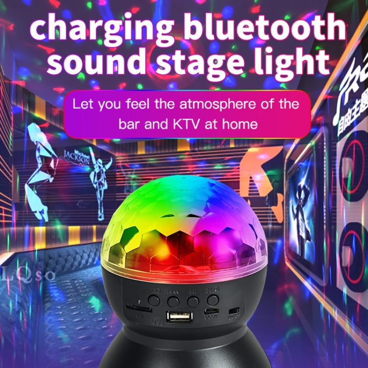 Maliben | Home Led Magic Ball Lights Bounce Ambient Lamps Room Sound Lights Balls, Color: Charging Model Black (Rgb Colored 5w)