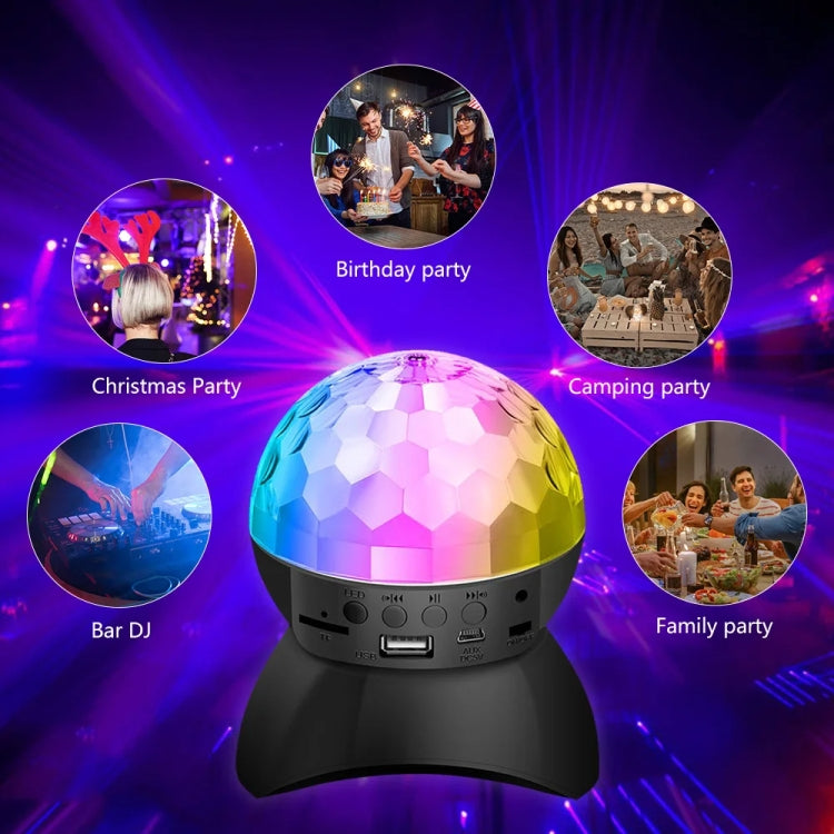 Maliben | Home Led Magic Ball Lights Bounce Ambient Lamps Room Sound Lights Balls, Color: Charging Model Black (Rgb Colored 5w)