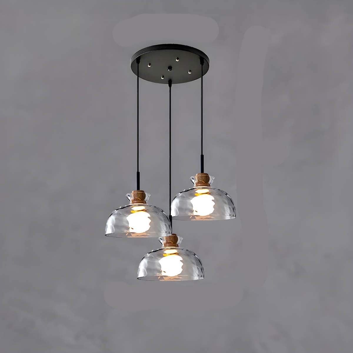 Maliben | Luxeglow Chic Glass Chandelier - Modern Elegant Glass Ceiling Lamp
