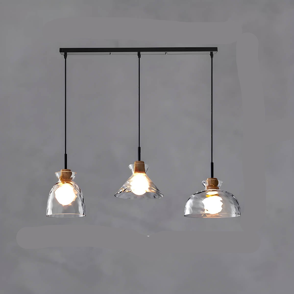 Maliben | Luxeglow Chic Glass Chandelier - Modern Elegant Glass Ceiling Lamp