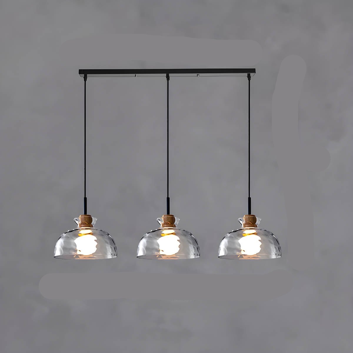 Maliben | Luxeglow Chic Glass Chandelier - Modern Elegant Glass Ceiling Lamp