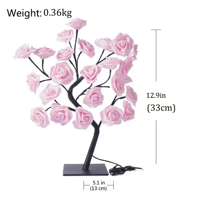 Maliben | Romantic Rose Table Lamp - Warm Light & Elegance