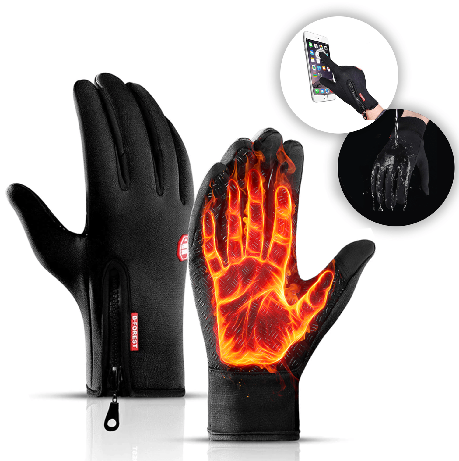 Maliben | Winter Gloves With Touchscreen – Heatguard