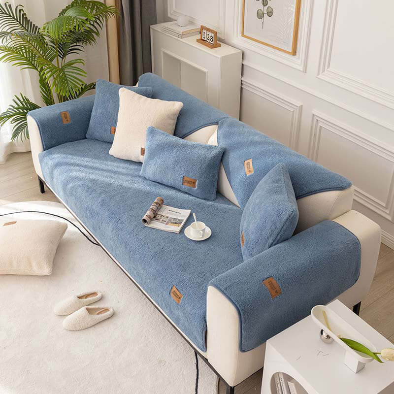 Maliben | Sofa cover fleece waterproof non-slip washable