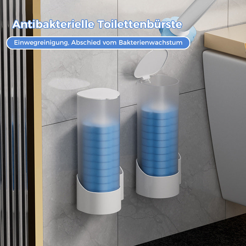Maliben | Antibacterial Disposable Toilet Brush With Hygienic Sponge Head And Holder