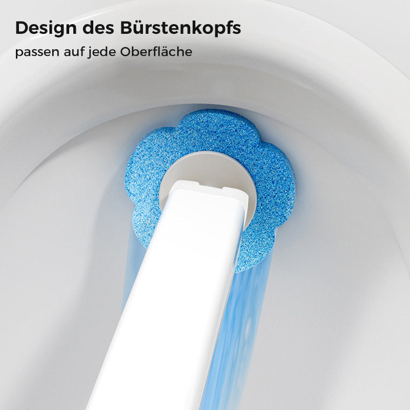 Maliben | Antibacterial Disposable Toilet Brush With Hygienic Sponge Head And Holder