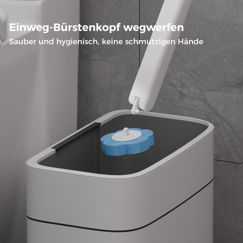 Maliben | Antibacterial Disposable Toilet Brush With Hygienic Sponge Head And Holder