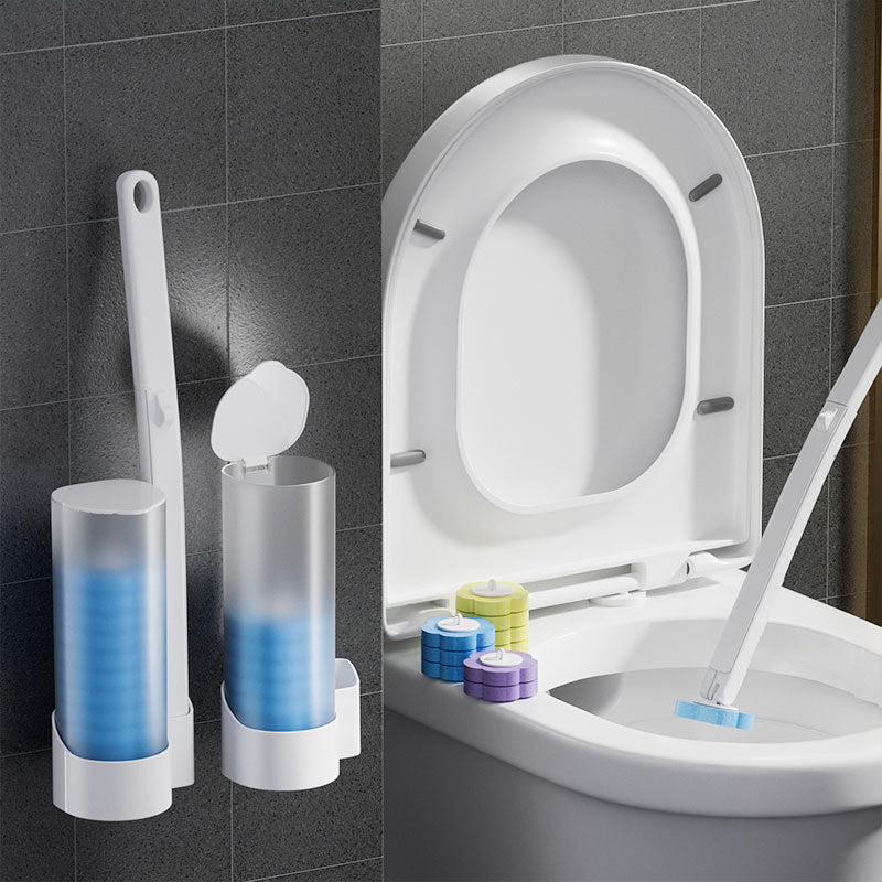 Maliben | Antibacterial Disposable Toilet Brush With Hygienic Sponge Head And Holder