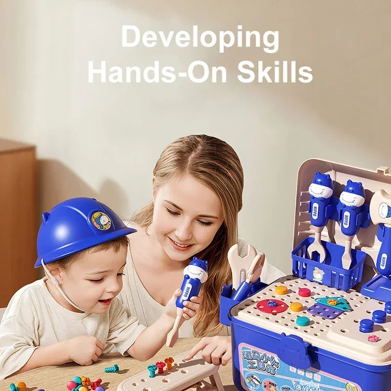 Maliben | Toolmaster | Kids Tool Box | Creative 3-In-1 Playset