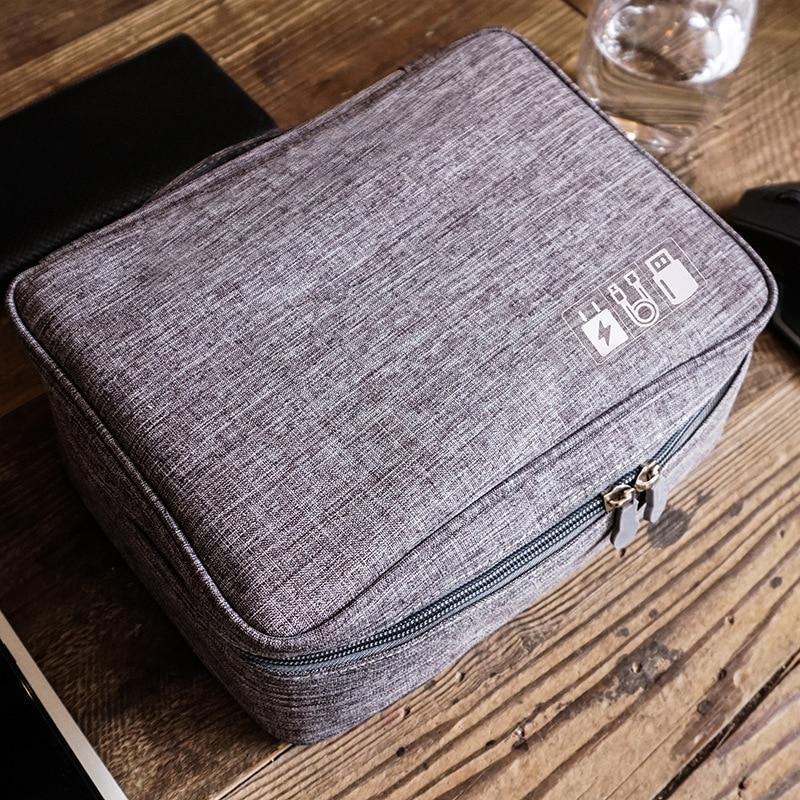Maliben | Wobag New Polyester Mens Travel Electronic Accessories Travel Bag Organizer For Date Line Sd Card Usb Cable Digital Device Bag