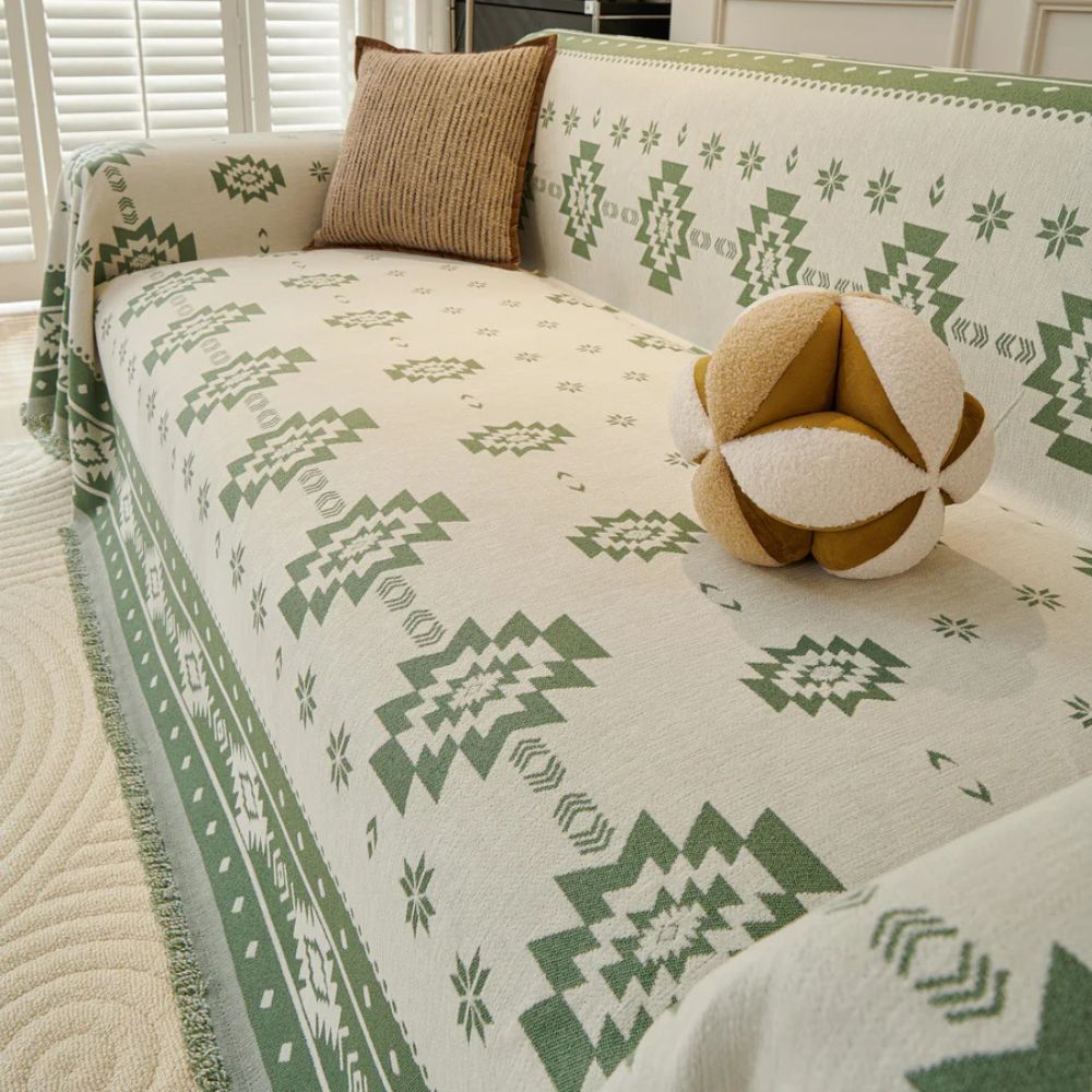 Maliben | Tribal Harmony Reversible Sofa Cover