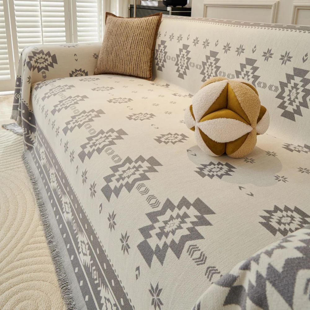 Maliben | Tribal Harmony Reversible Sofa Cover