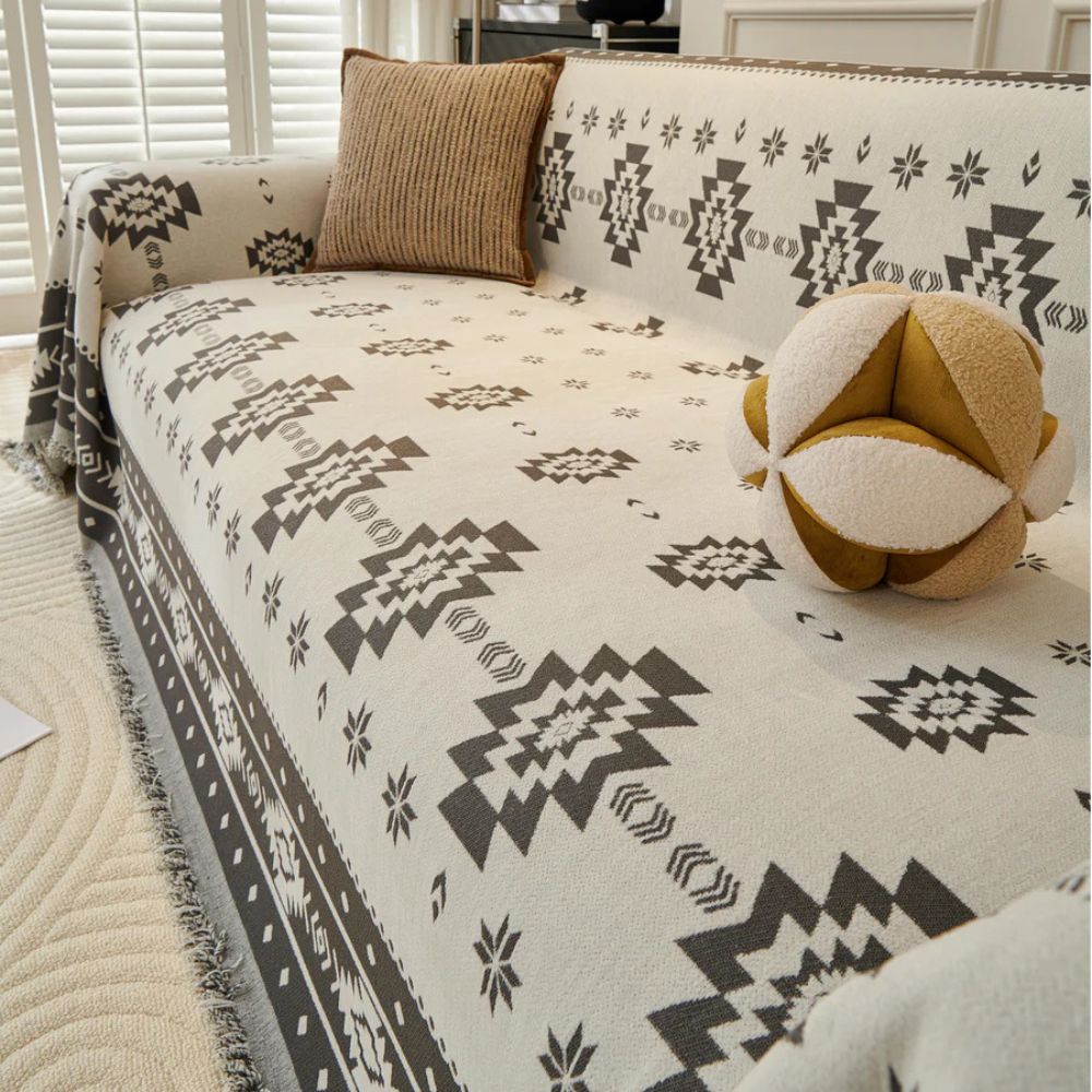 Maliben | Tribal Harmony Reversible Sofa Cover