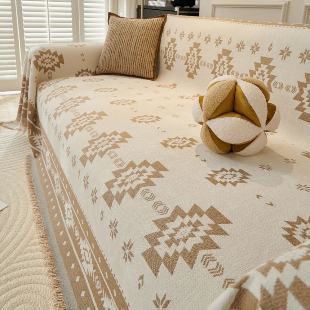 Maliben | Tribal Harmony Reversible Sofa Cover