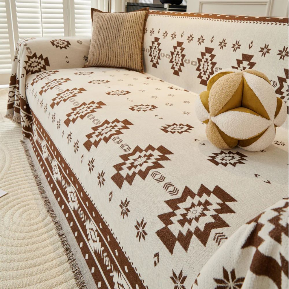 Maliben | Tribal Harmony Reversible Sofa Cover