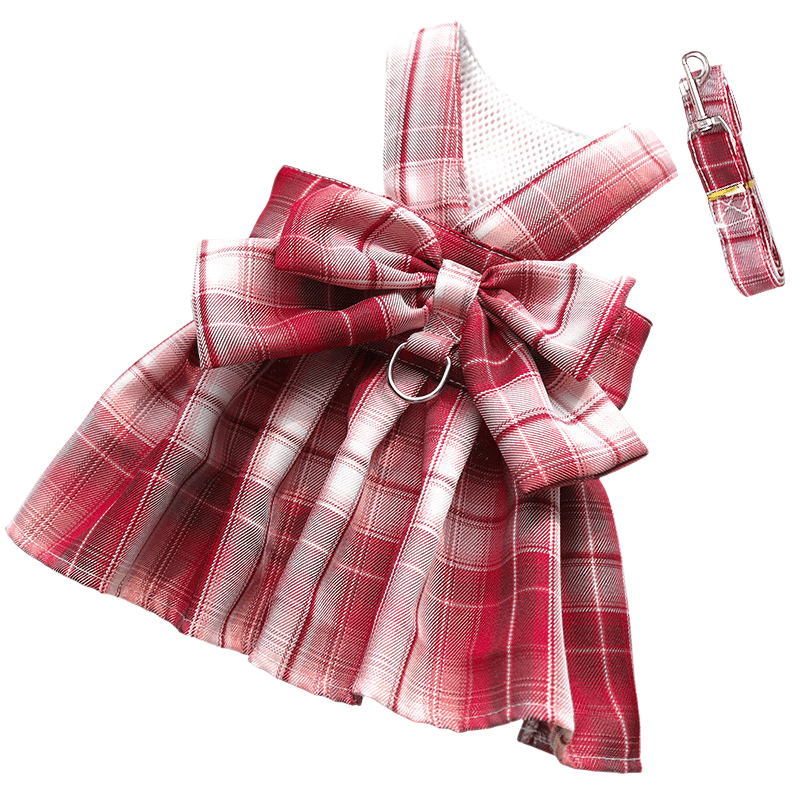 Maliben | Adjustable Dog Harness with Elegant Bow for Stylish Walks