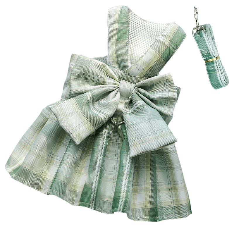 Maliben | Adjustable Dog Harness with Elegant Bow for Stylish Walks