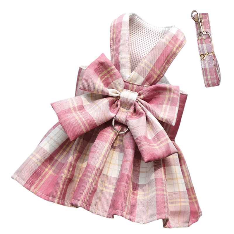 Maliben | Adjustable Dog Harness with Elegant Bow for Stylish Walks
