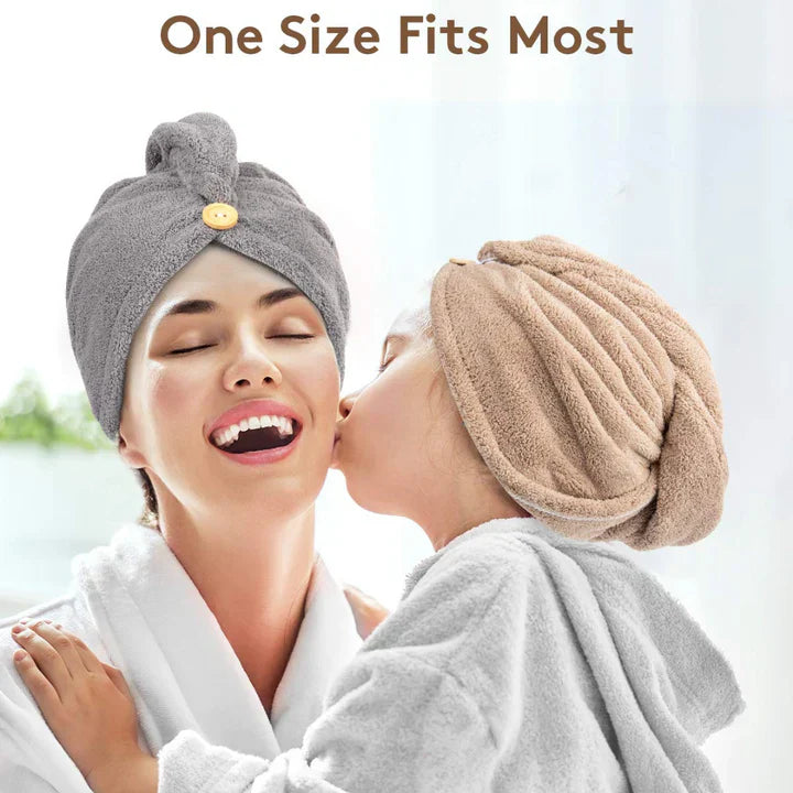 Maliben | Microfiber Hair Towel Set | 3 Pack For Quick Drying