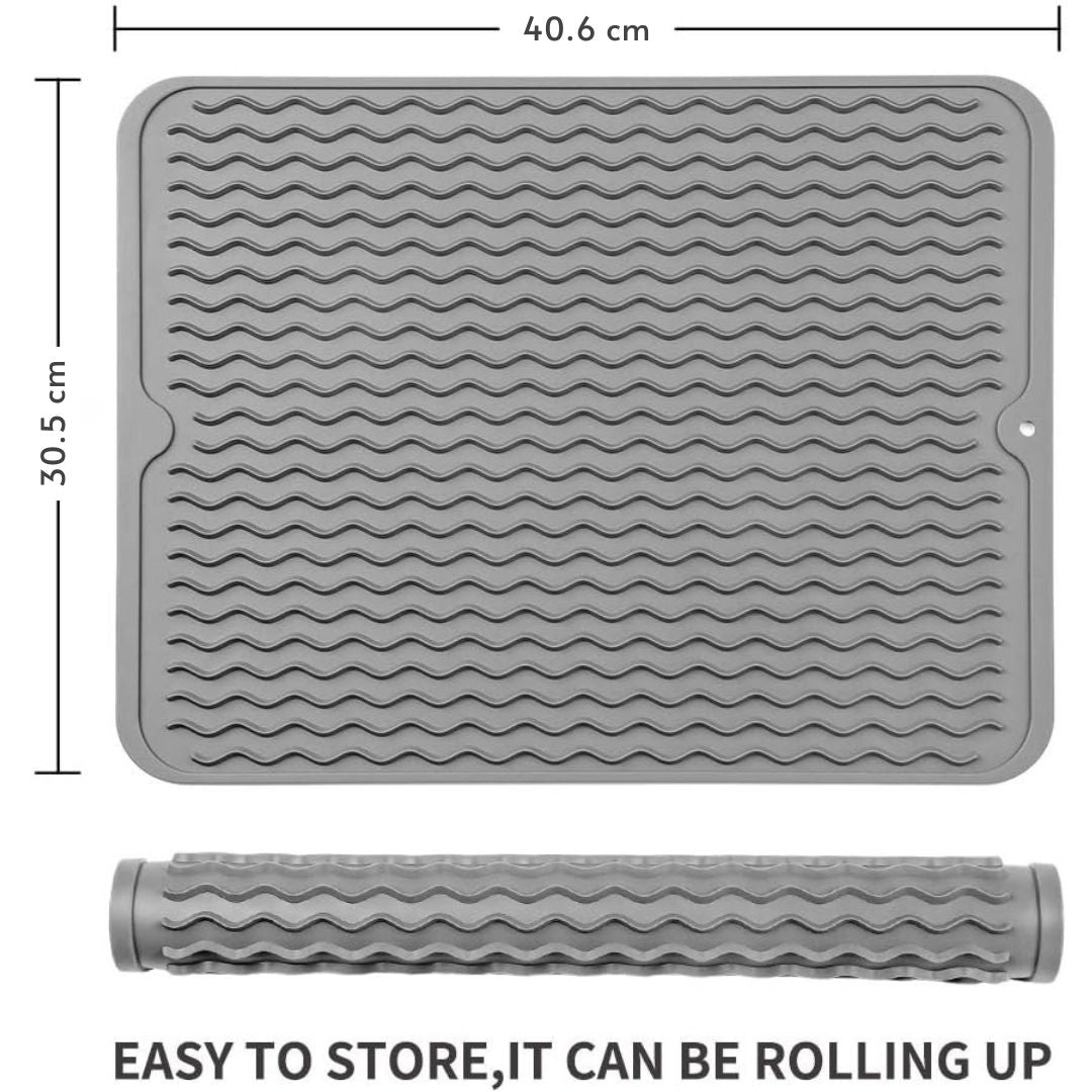 Maliben | Küchenwella Silicone Kitchen Mat | Heat Resistant & Non-Slip | Dish Mat, RefrigeraTor & Drawer Liner | Bpa-Free & Easy to Clean