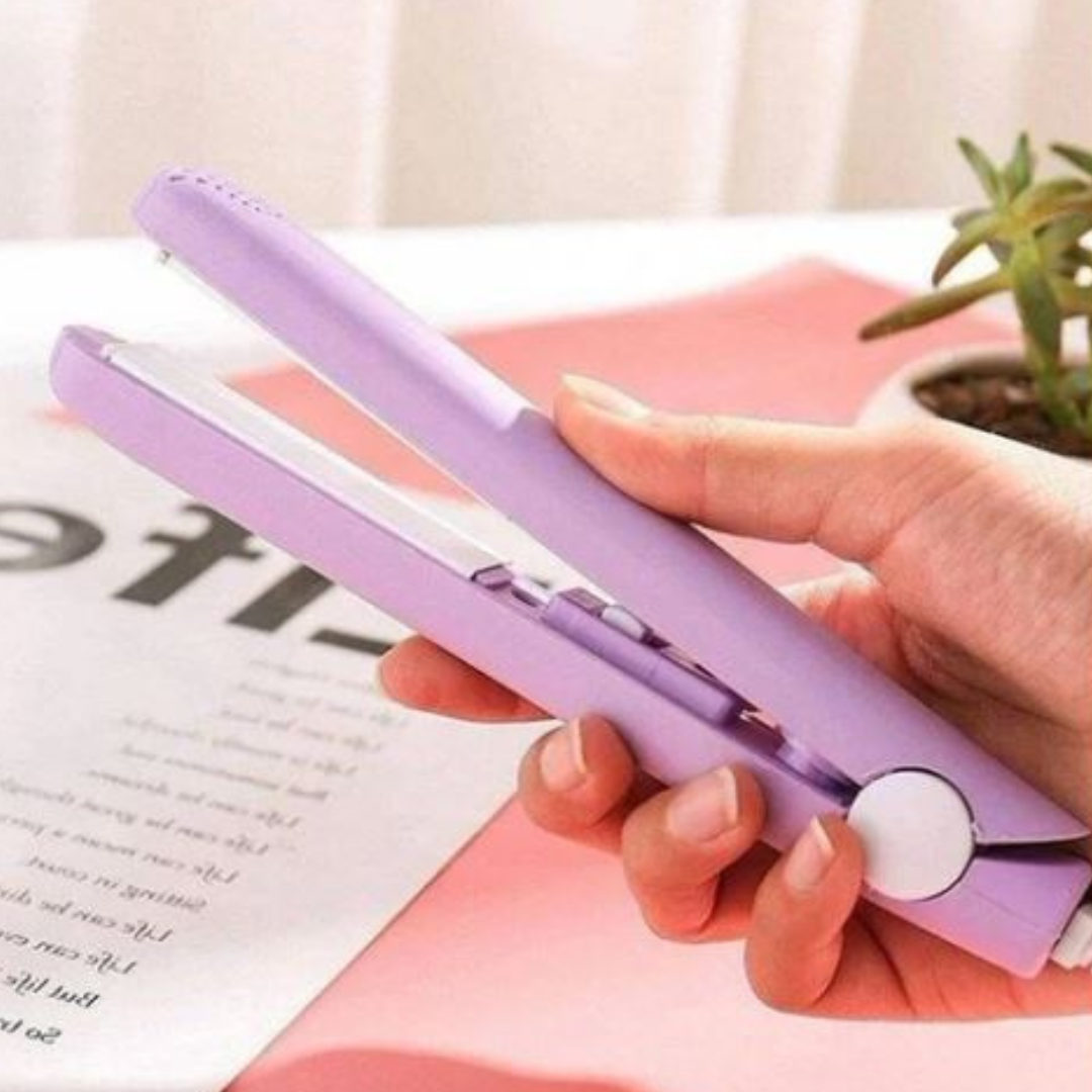 Maliben MiniCurler Ceramic Mini Curling Iron & Straightener