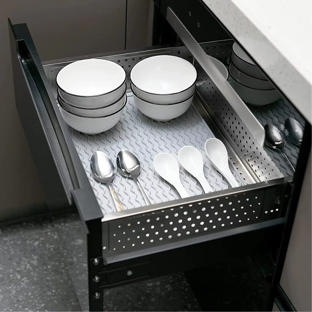 Maliben | Küchenwella Silicone Kitchen Mat | Heat Resistant & Non-Slip | Dish Mat, RefrigeraTor & Drawer Liner | Bpa-Free & Easy to Clean