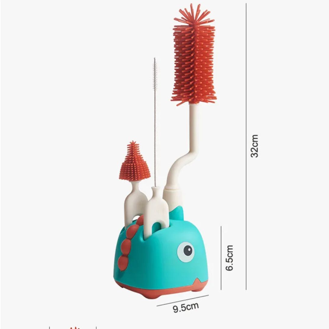 Maliben | Bottle Brush Set For Baby Bottles – 5-Piece Cleaning Set With Holder