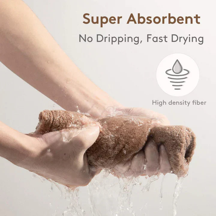 Maliben | Microfiber Hair Towel Set | 3 Pack For Quick Drying