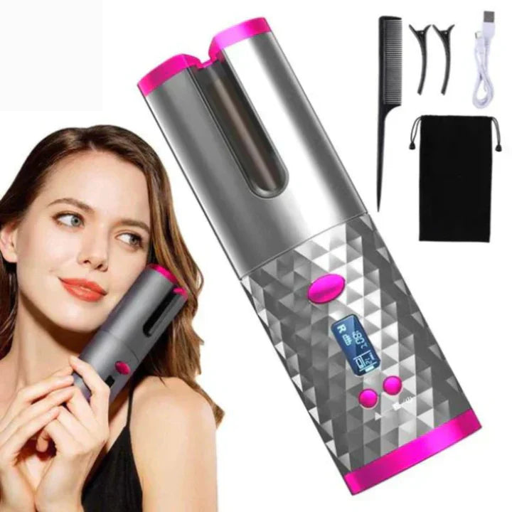 Maliben | Perfectcurl Automatic Curling Styler | Cordless And Rechargeable For Perfect Curls