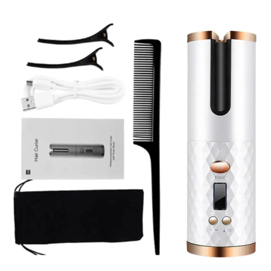 Maliben | Perfectcurl Automatic Curling Styler | Cordless And Rechargeable For Perfect Curls