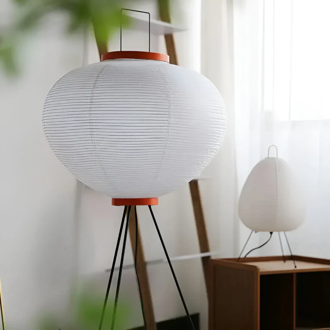 Maliben | Wabi-Sabi Standing Led Lamp Of Rice Paper - Zenaura