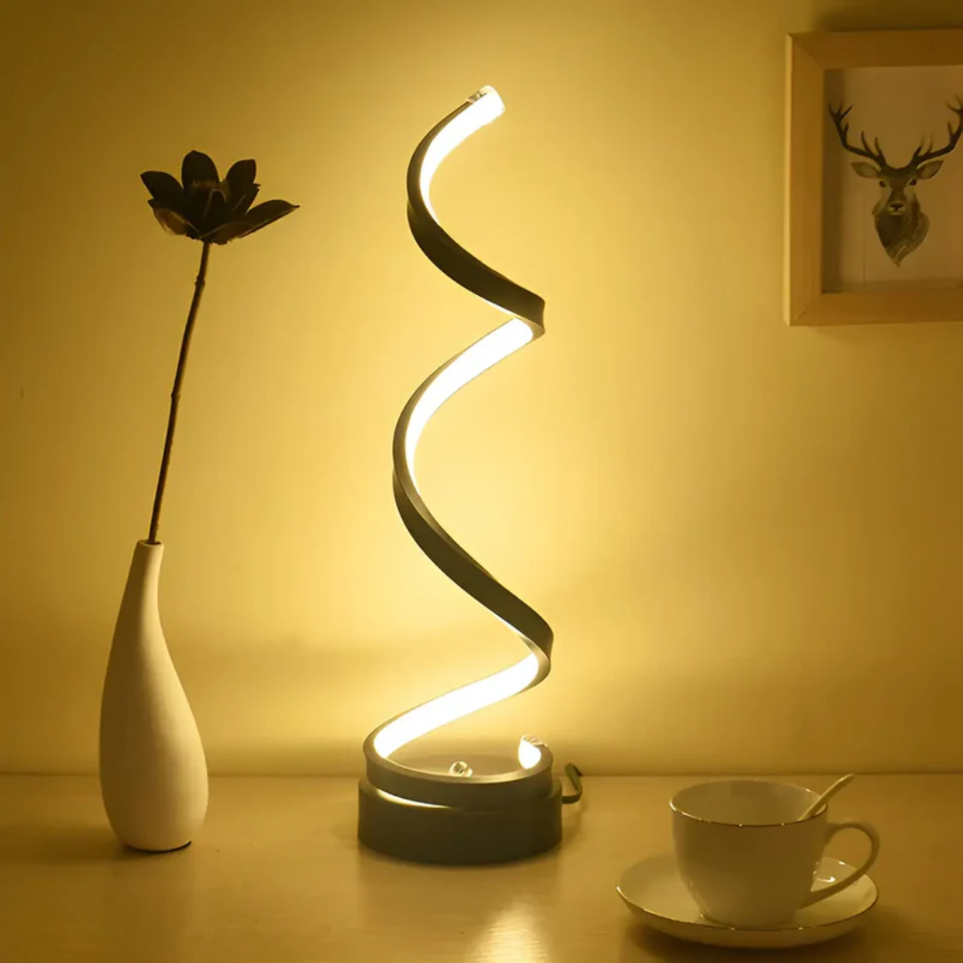 Maliben | Dimmable Modern Spiral Table Lamp - Lumaspiral