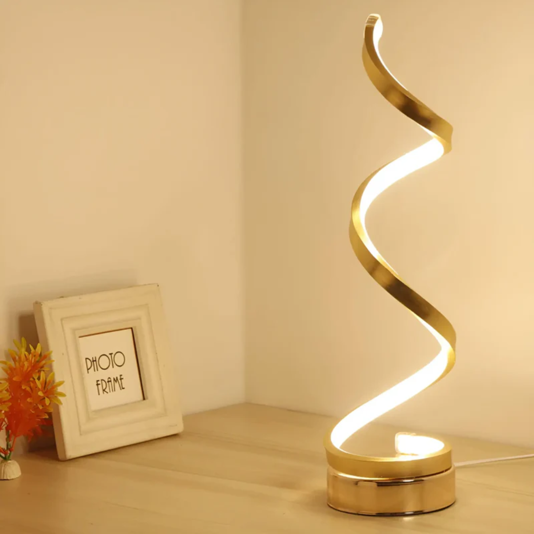 Maliben | Dimmable Modern Spiral Table Lamp - Lumaspiral