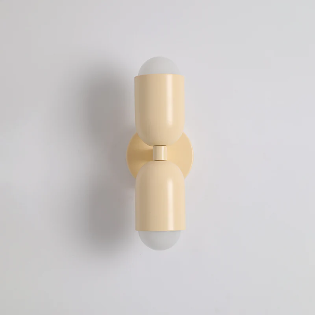 Maliben | Wall Light Duoglow | Dual-Sided Led LightIng | ColOr Highlight For Your Home | Metal Housing in Green, Pink or Red